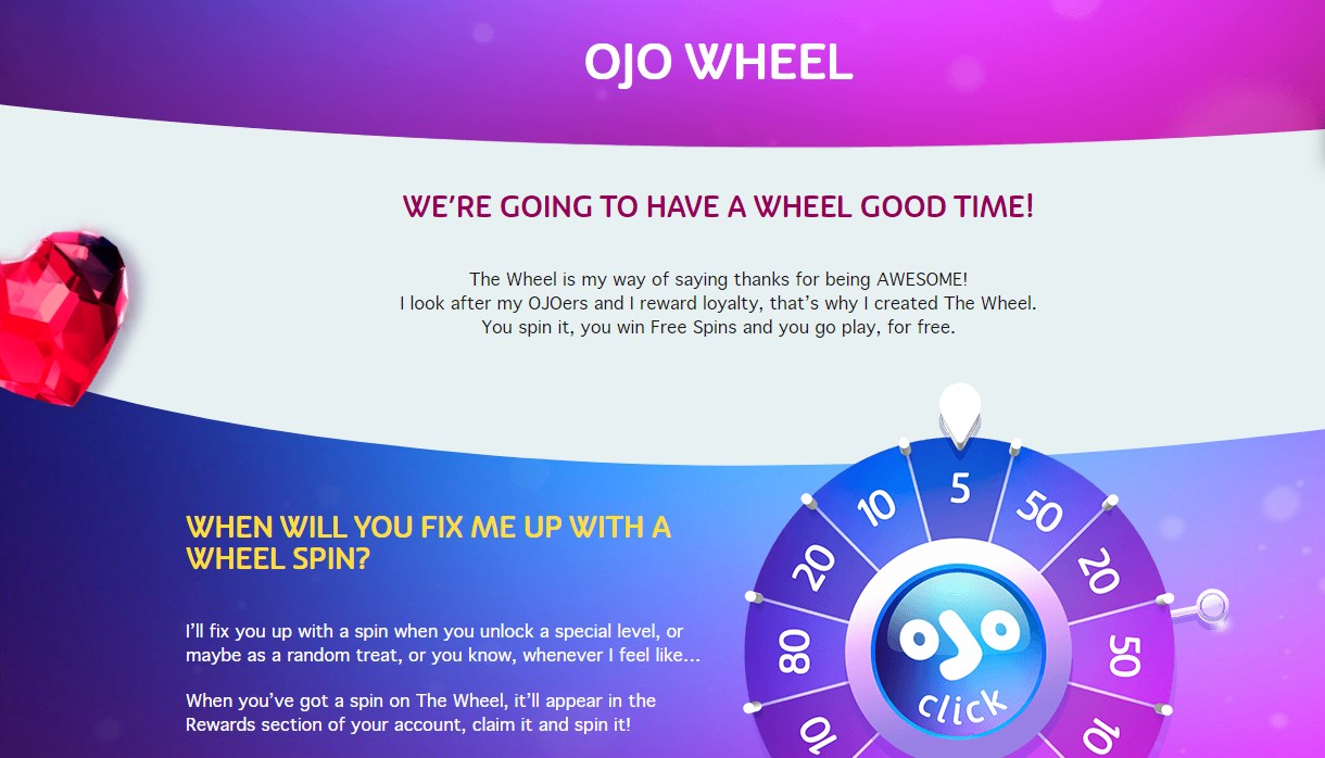 Ojo 50 free spins