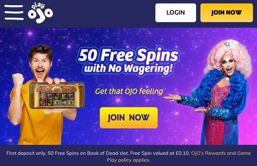 PlayOJO Casino Bonus