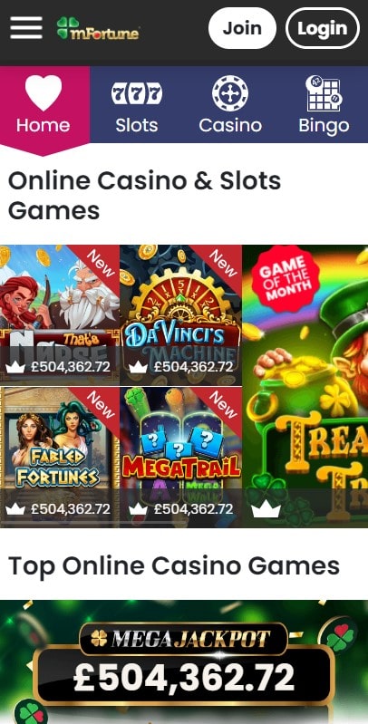 mFortune Casino Games