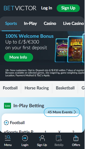 mobile version betvictor casino