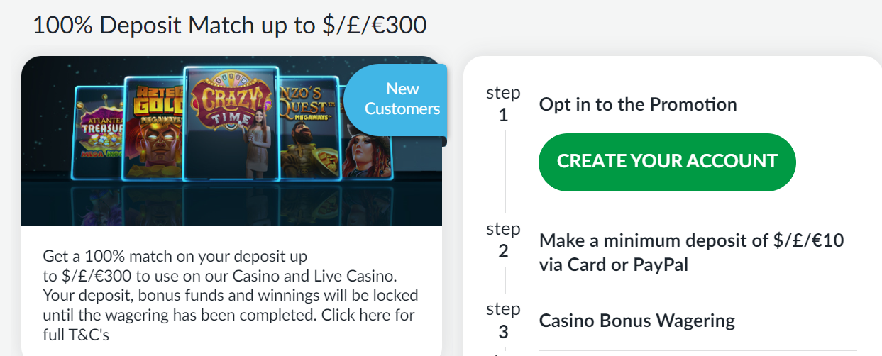 welcome bonus betvictor casino