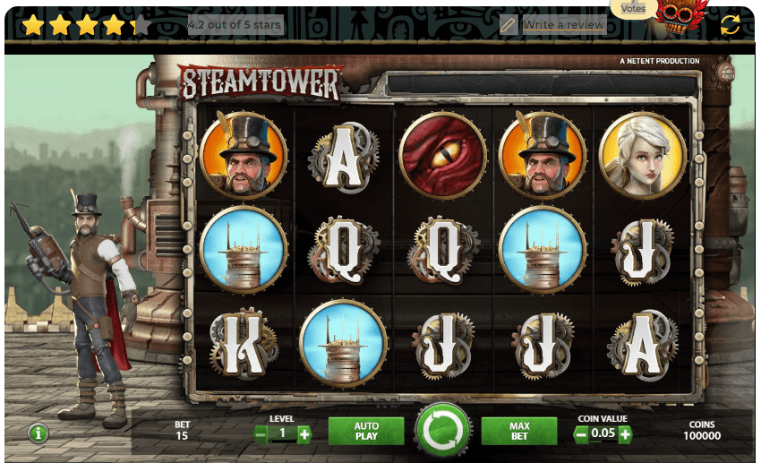 steam tower slot review