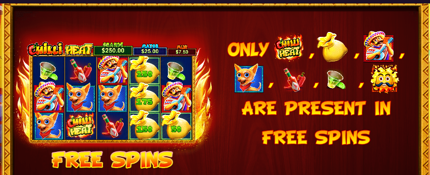 free spins chilli heat slots