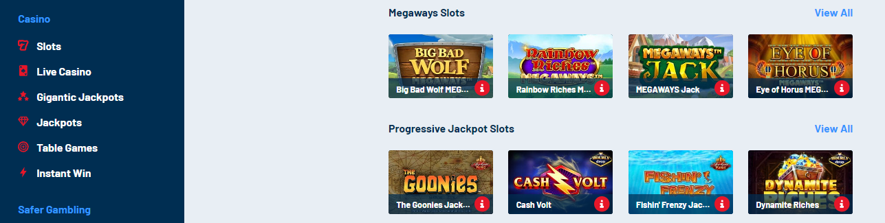 casino games betUK casino