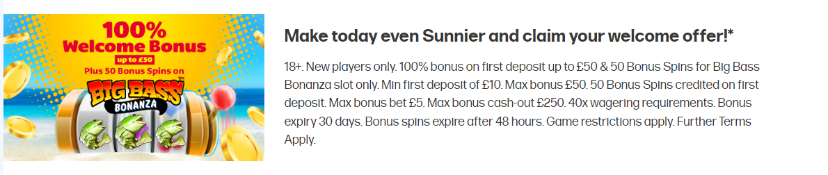 welcome bonus playsunny casino