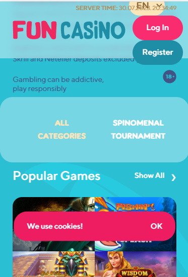 mobile version fun casino