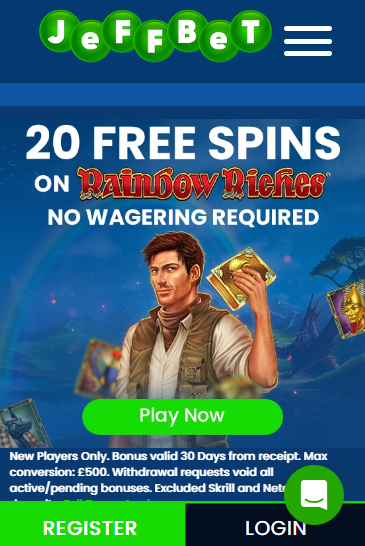 jeffbet casino's mobile experience