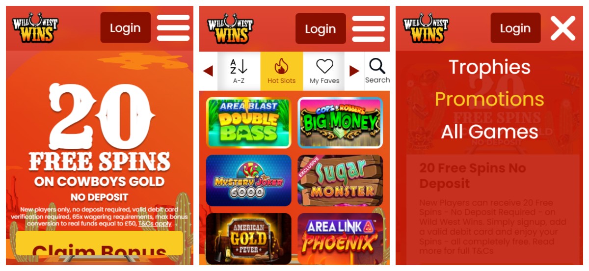 mobile version wild west wins casino