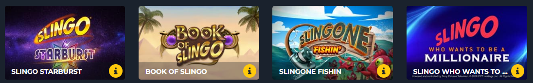 slingo games at 21.co.uk casino