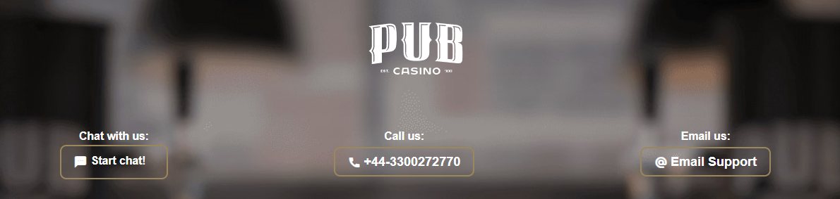 support at pub casino